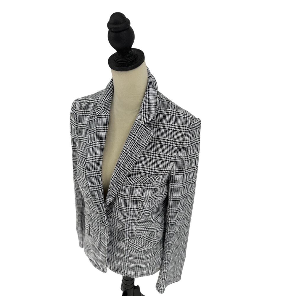 Veronica Beard Schoolboy Leo Dickey Blazer Navy Plaid Jacket Size 6 - Picture 11 of 14